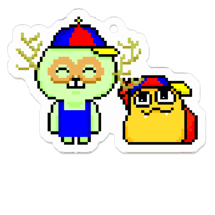 アクリルキーホルダー(コーティング) - 50 x 50 (mm)