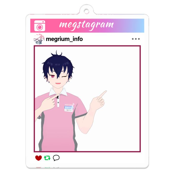 おでかけ副館長 - 70 x 70 (mm)