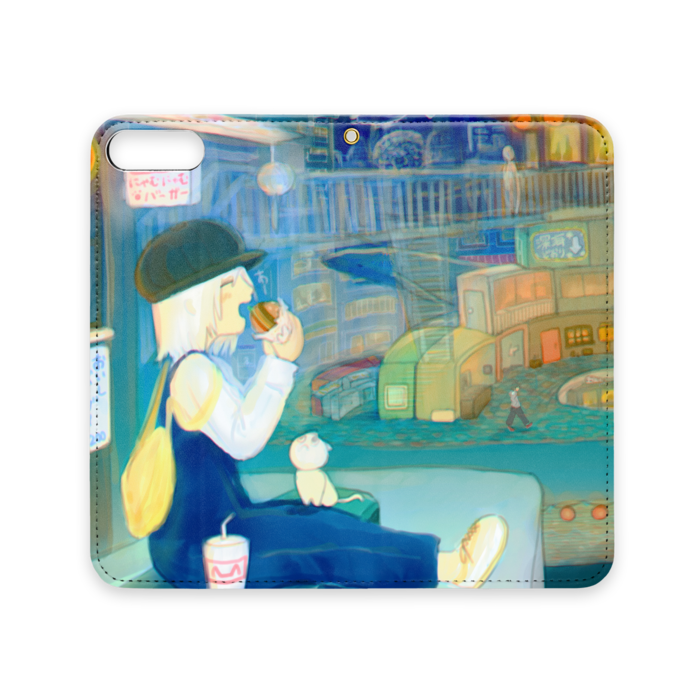 手帳型iPhoneケース（ベルトなし） - iPhone 8 Plus / 7 Plus - ストラップ穴 あり