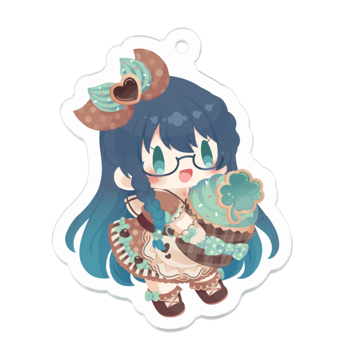 アクリルキーホルダー（コーティング） - 50 x 50 (mm)