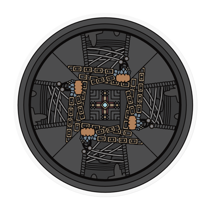 ステッカー - 100 x 100 (mm)