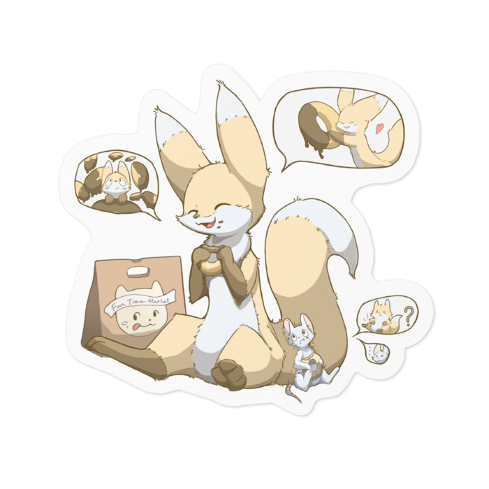 ステッカー - 100 x 100 (mm)