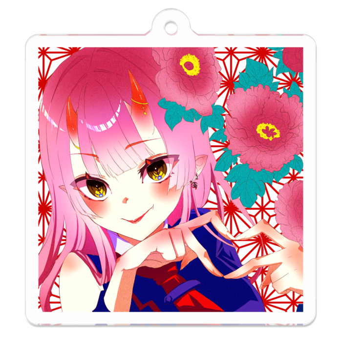 アクリルキーホルダー - 50 x 50 (mm)