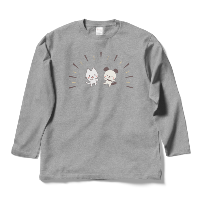 ロングスリーブTシャツ　灰色　L