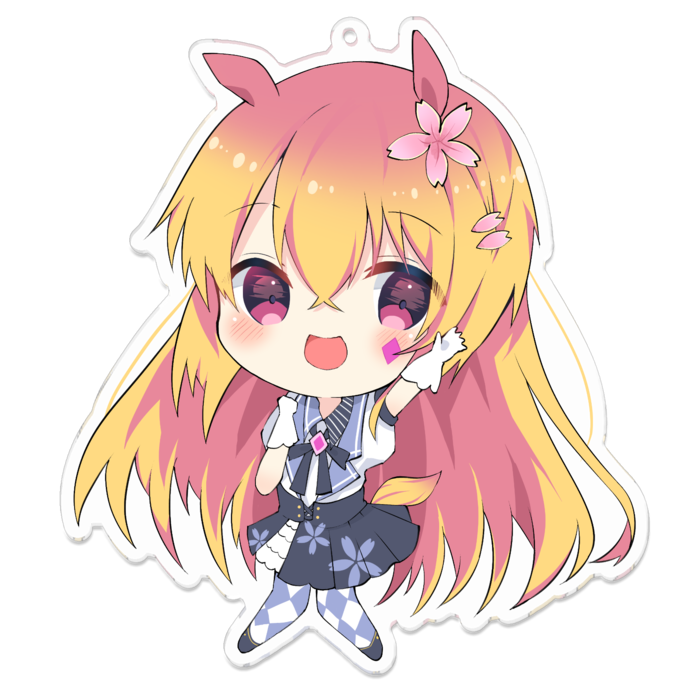 アクリルキーホルダー（コーティング） - 100 x 100 (mm)