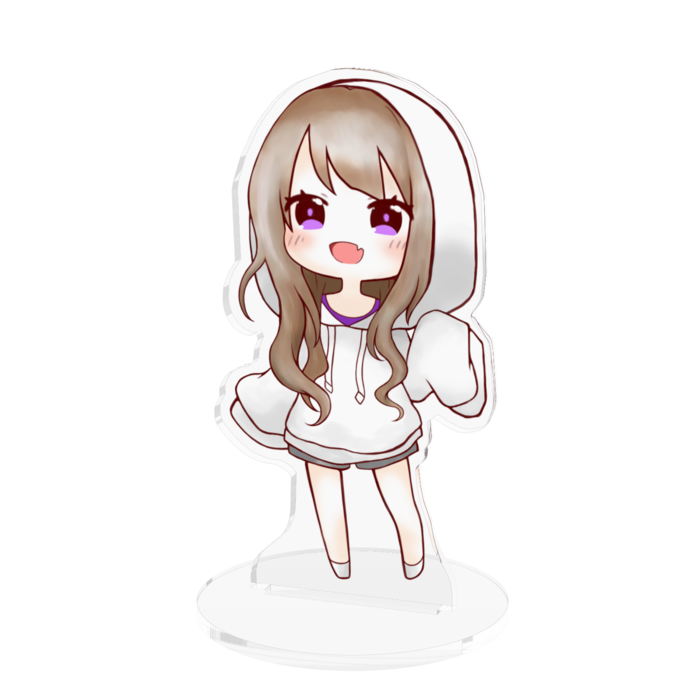 フードのアクリルフィギュア - 100x100mm(1)