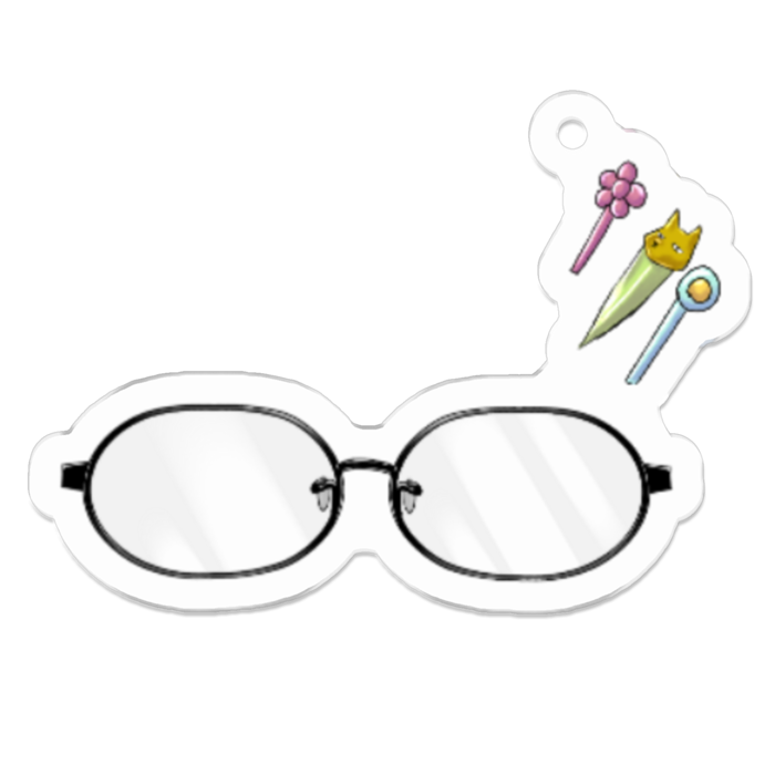  ""本体""アクキー(でか)- 50 x 50 (mm)