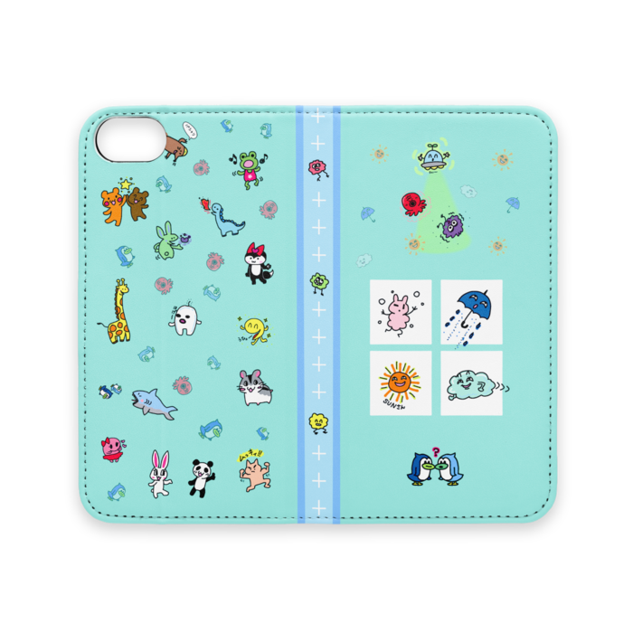 手帳型iPhoneケース（ベルトなし） - iPhone 8 / 7 / SE2 - ストラップ穴 なし