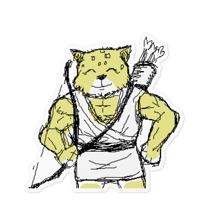 ステッカー - 100 x 100 (mm)