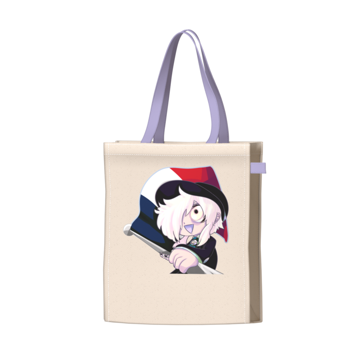 ツートンカラーバッグ - パープル - W34 × H41 × D14cm