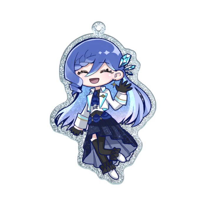 【標準衣装】ラメアクリルキーホルダー - 70 × 70mm