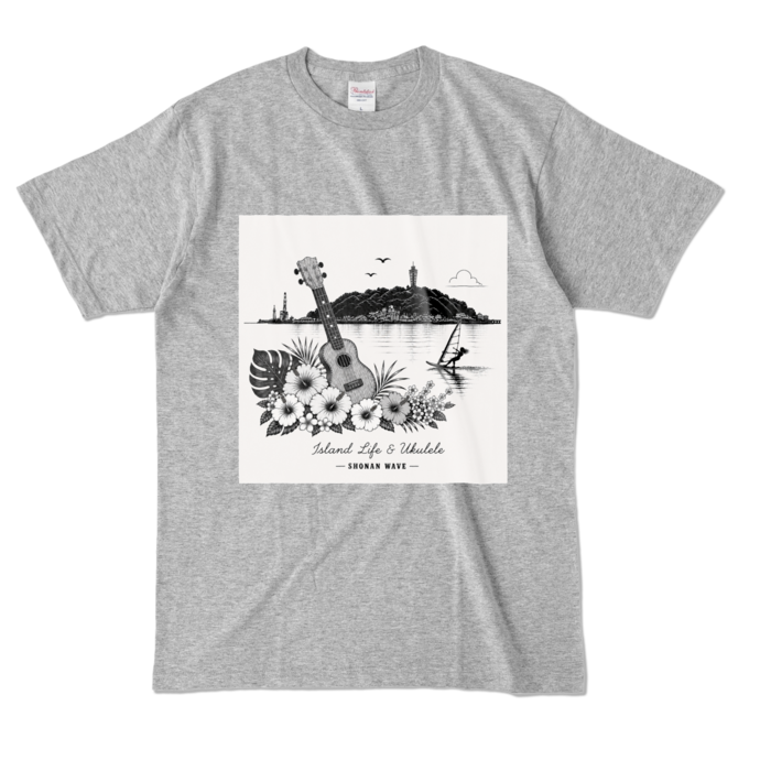 カラーTシャツ - L - 杢グレー (濃色)