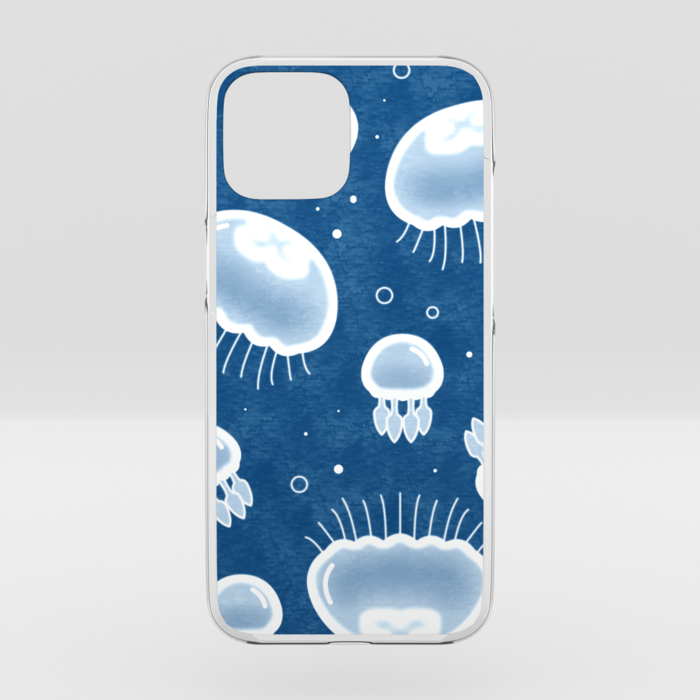 クリアiPhoneケース 青色 iPhone 14