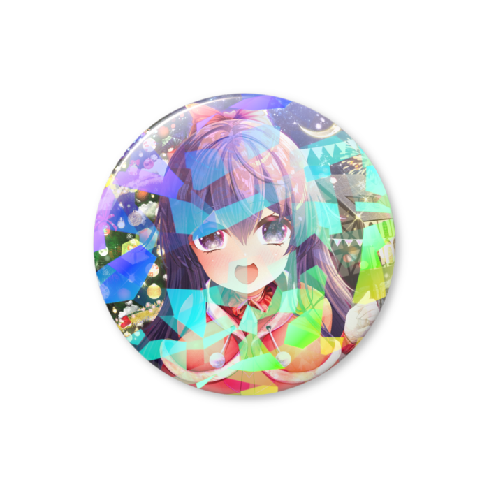 ホログラム缶バッジ - 56mm(クリスタル)