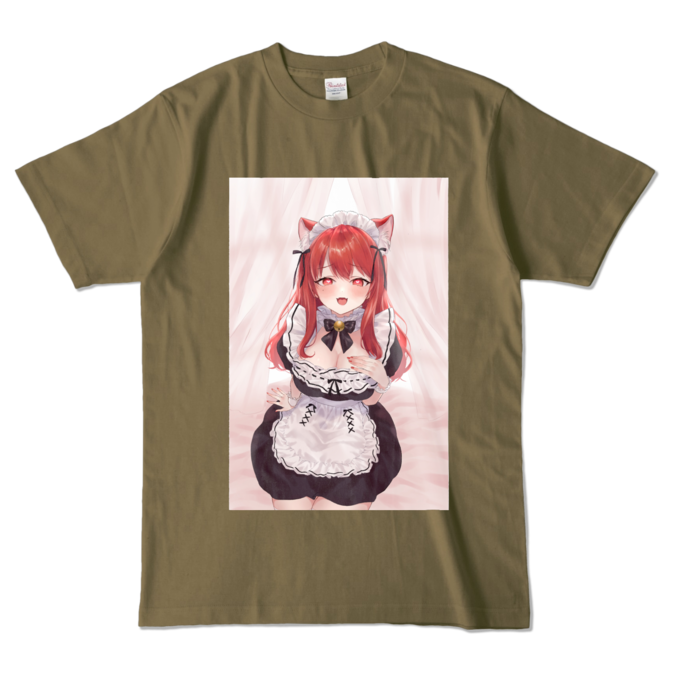 カラーTシャツ - L - オリーブ (濃色)