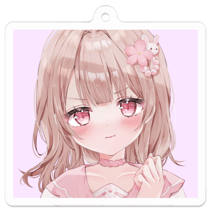 ななぽこアクリルキーホルダー50×50mm（アイコン画像：怒）