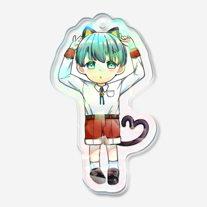 ホログラムアクリルキーホルダー - 50 × 50mm