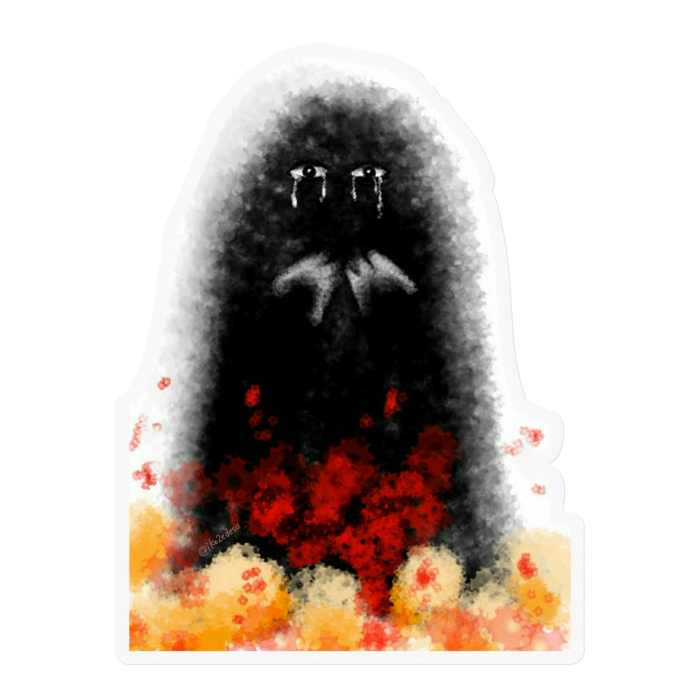 【クリア】ステッカー - 100 x 100