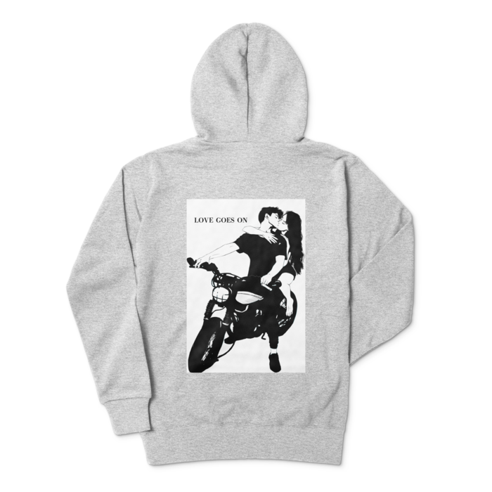 ジップパーカー - L - 杢グレー