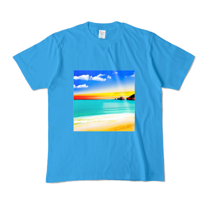 カラーTシャツ - M - ターコイズ (濃色)