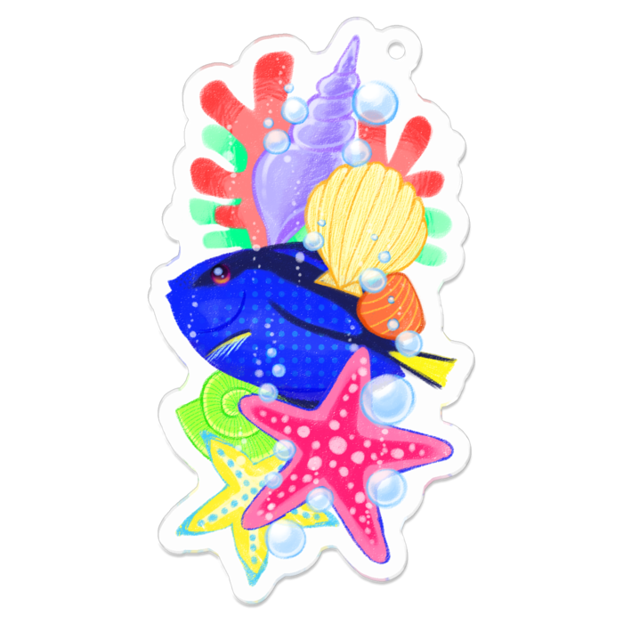 アクリルキーホルダー - 70 x 70 (mm)