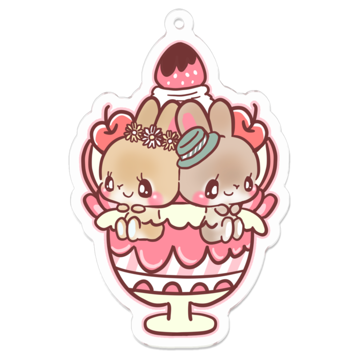 アクリルキーホルダー - 70 x 70 (mm)