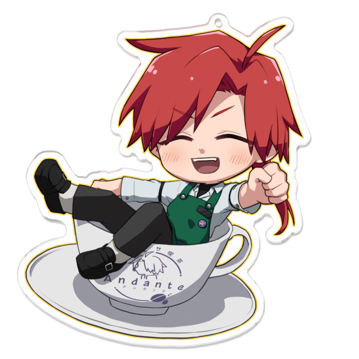 アクリルキーホルダー - 100 x 100 (mm)あめまる