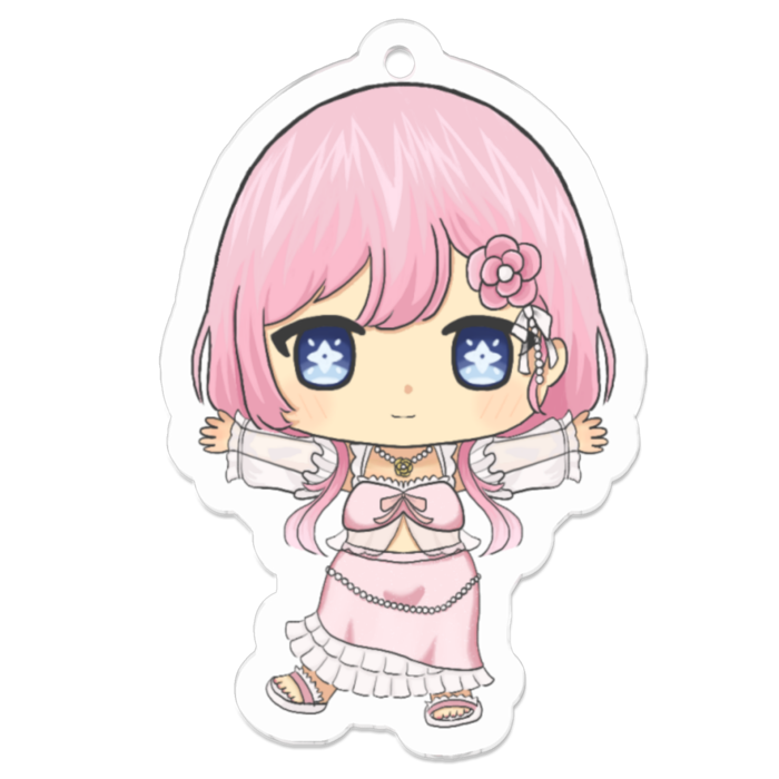 白米アクリルキーホルダー