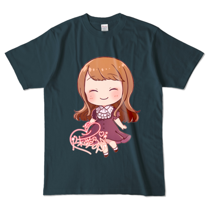 カラーTシャツ - L - デニム (濃色)