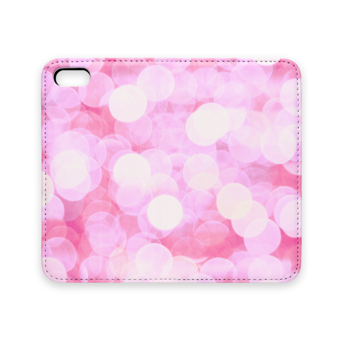玉ボケ ピンク 手帳型iphoneケース Lumiere Booth