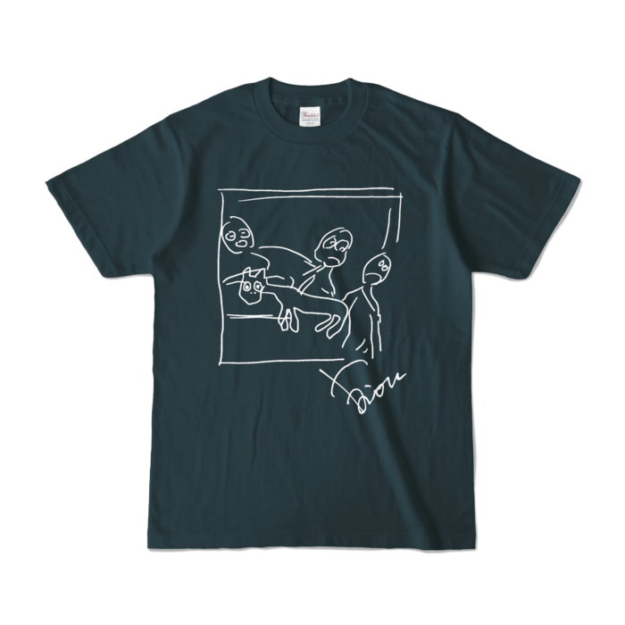 カラーTシャツ - S - デニム (濃色)