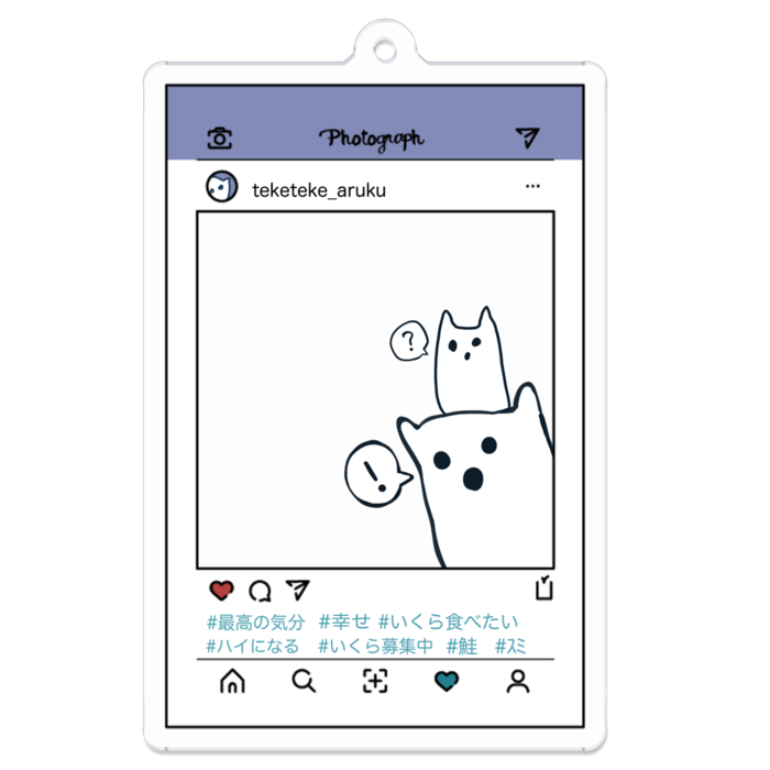 アクリルキーホルダー - 70 x 70 (mm)