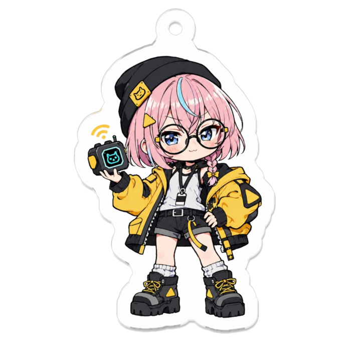 アクリルキーホルダー - 50 x 50 (mm)