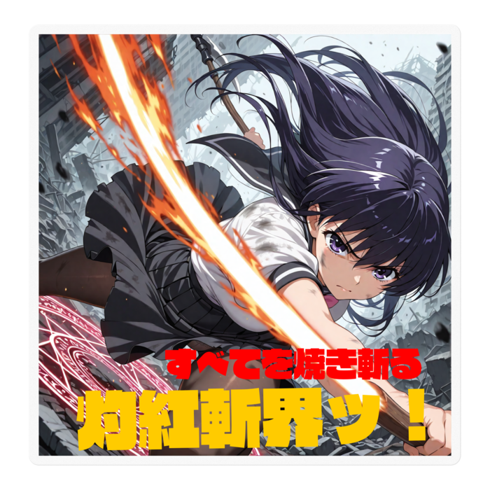 ステッカー - 100 x 100 (mm)