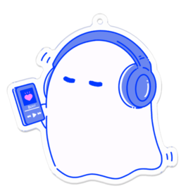 ヘッドホンおばけちゃん ソフビ PURPLE ヘッドホンおばけちゃんソフビ[PURPLE] | ななしのおばけちゃん