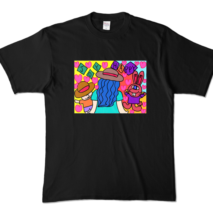 カラーTシャツ - XL - ブラック (濃色)