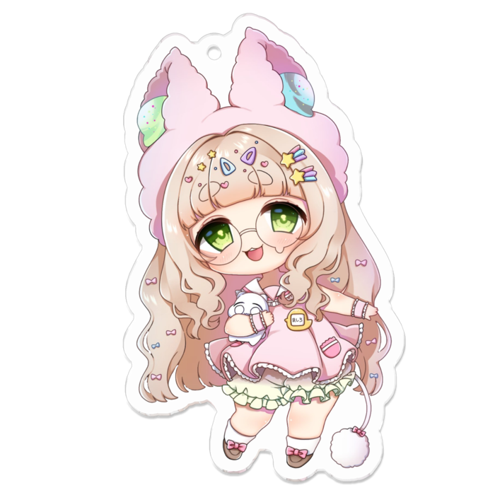 アクリルキーホルダー - 70 x 70 (mm)