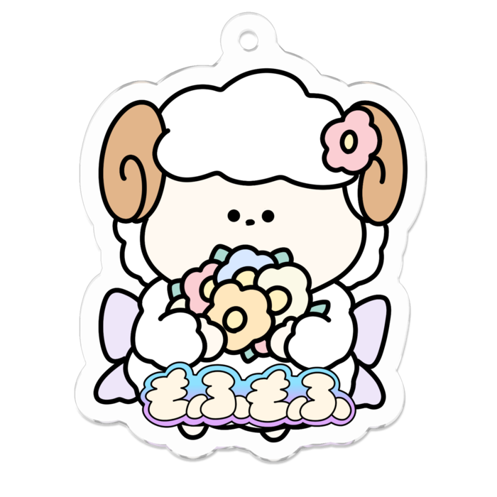 アクリルキーホルダー - 50 x 50 (mm)