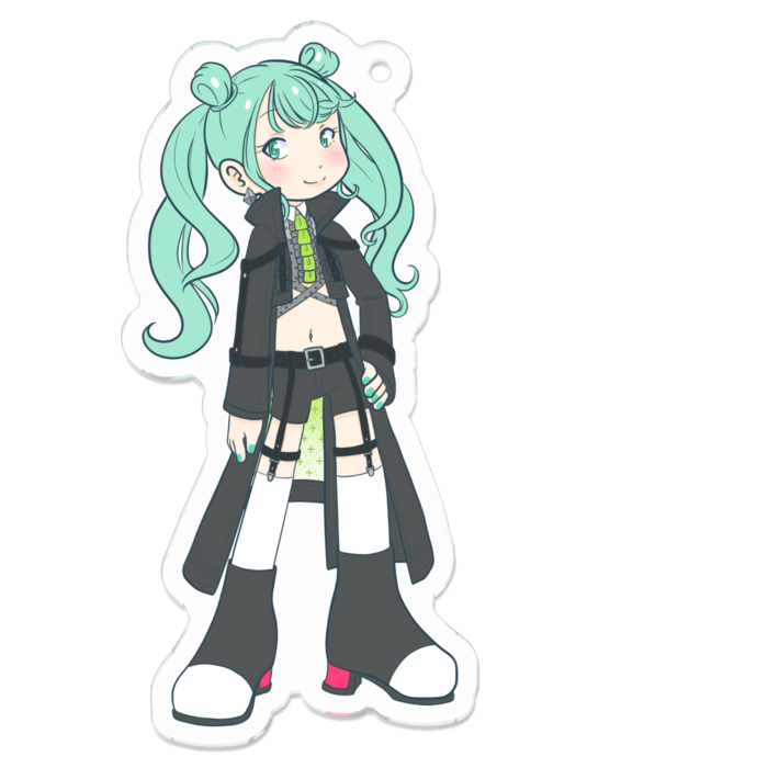 アクリルキーホルダー（コーティング） - 70 x 70 (mm)