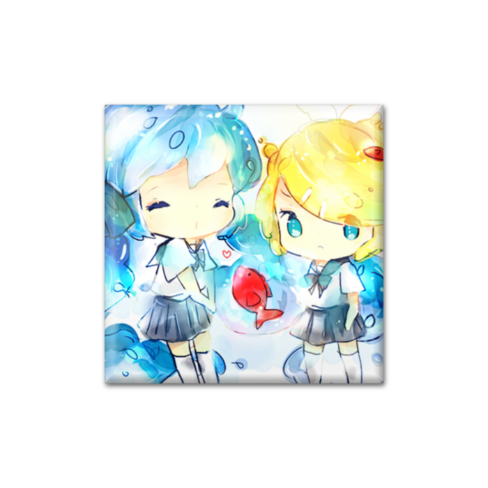 缶バッジ - 四角形40mm