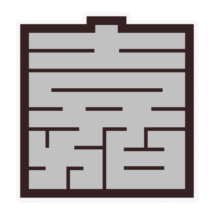 ステッカー - 100 x 100 (mm)