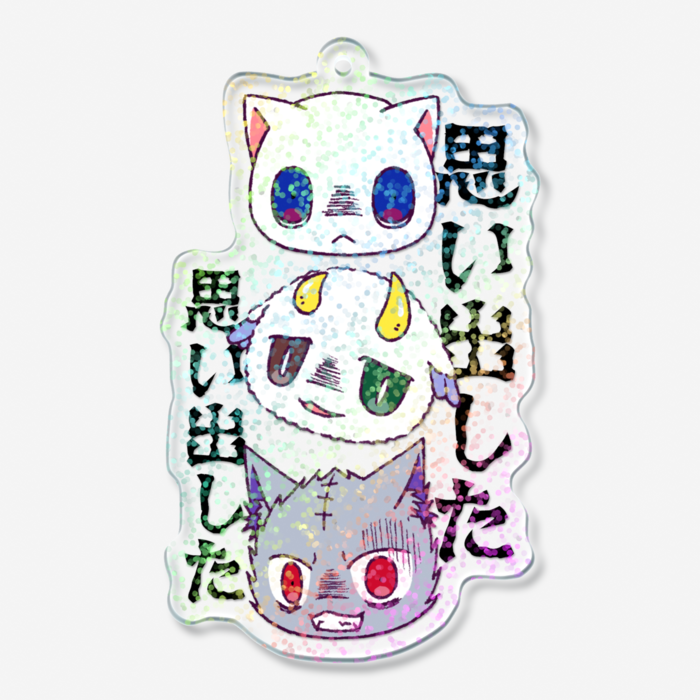 ホログラムアクリルキーホルダー - 70 × 70mm