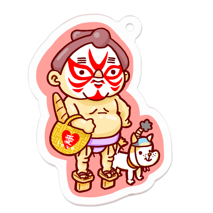 アクリルキーホルダー - 50 x 50 (mm)