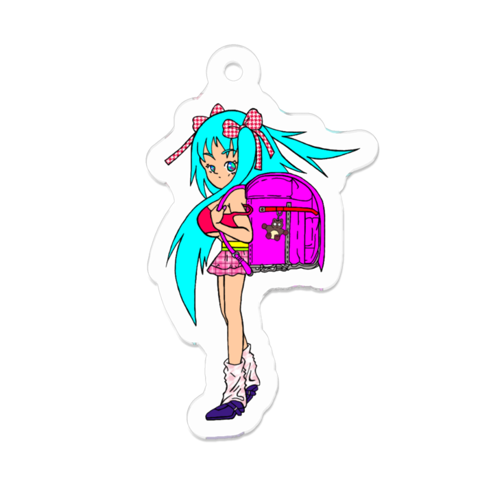 アクリルキーホルダー（コーティング） - 50 x 50 (mm)