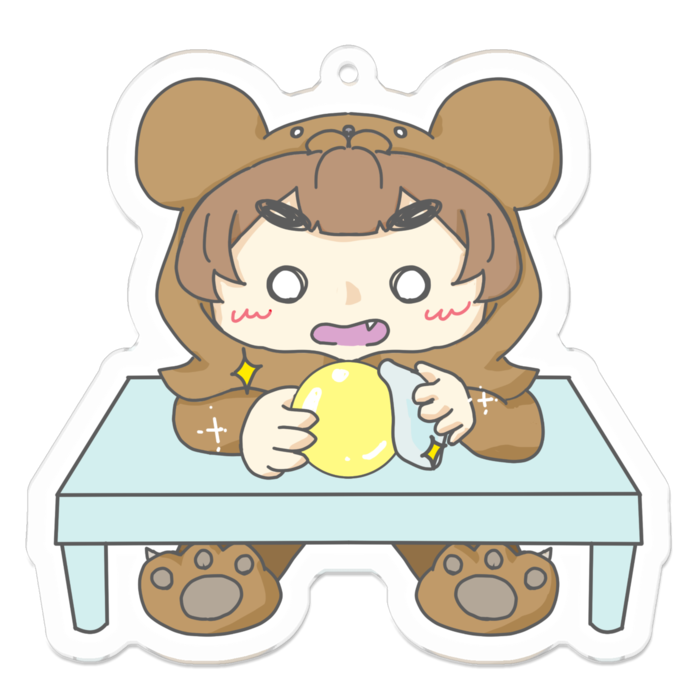 アクリルキーホルダー(コーティング) - 70 x 70 (mm)