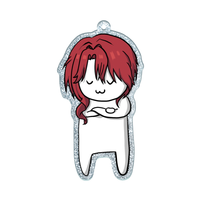 ラメアクリルキーホルダー - 70 × 70mm