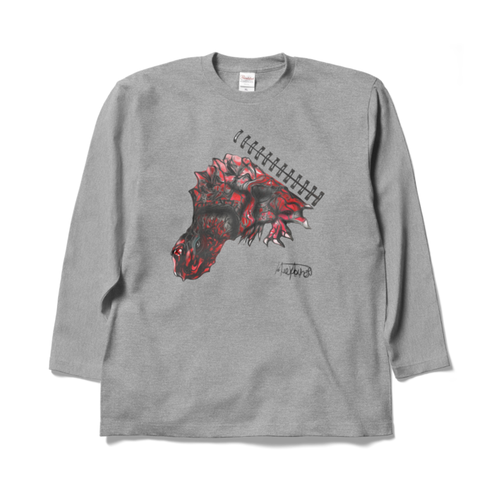 ロングスリーブTシャツ - XL - 杢グレー