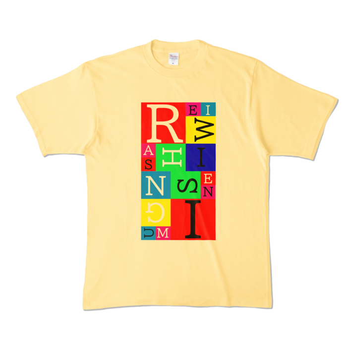 カラーTシャツ - XL - ライトイエロー (淡色)