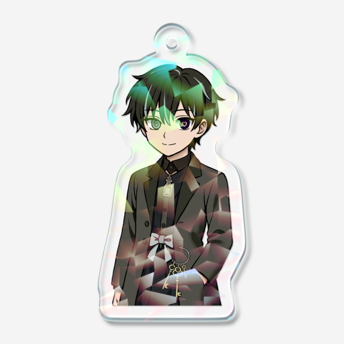 ホログラムアクリルキーホルダー - 50 × 50mm