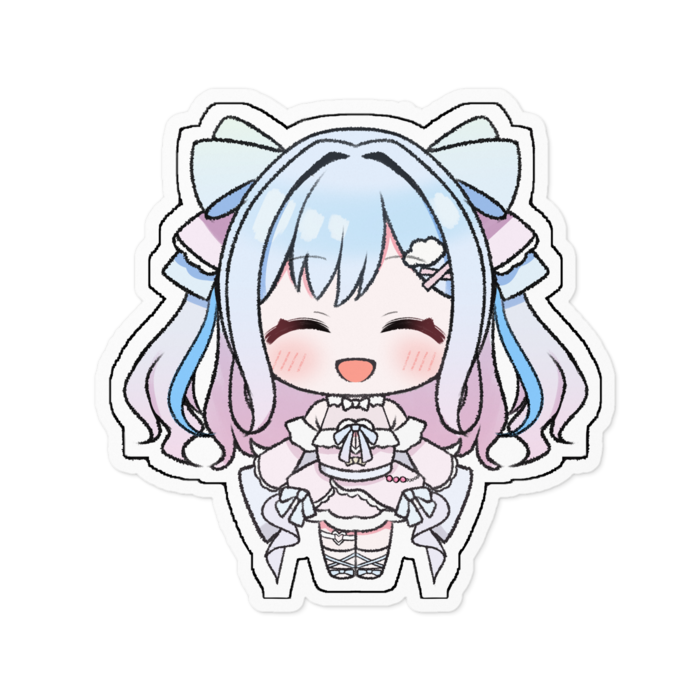 ちびあいりのステッカー (笑顔)